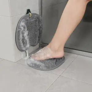 욕실 풋브러쉬 매트 각질제거 발씻는 지압매트 흡착식