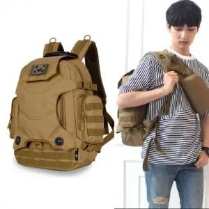 남성 여행 밀리터리 백팩 베이지 택티컬 스포츠백
