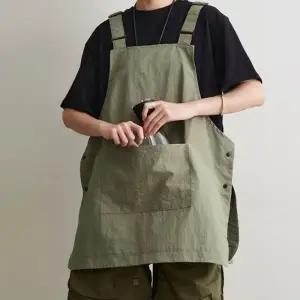 가볍고 편한 남녀공용 앞치마 방수 포켓형 작업복 카페 미용실 주방 데일리 유니폼