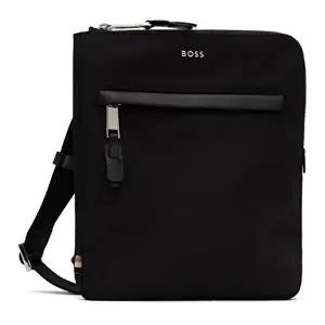 [보스]휴고 보스 로고 하드웨어 디테일 캔버스 슬림 메신저 크로스백 블랙 50529082 001