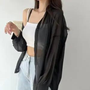 루즈핏 시스루 여성 여름 셔츠 자외선차단 데일리