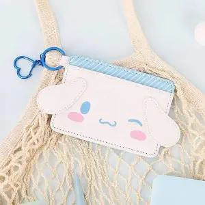 [콩심팥심]산리오 샤인 키링 입체 카드지갑 시나모롤 1P 키홀더 예쁜카드지갑