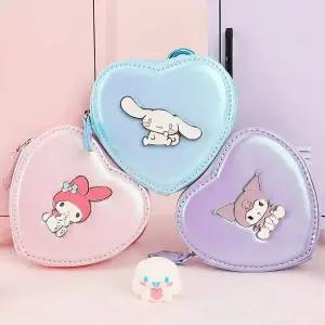 [콩심팥심]산리오 카라비너 하트 동전지갑 1P 미니 키홀더 지갑 포켓지갑
