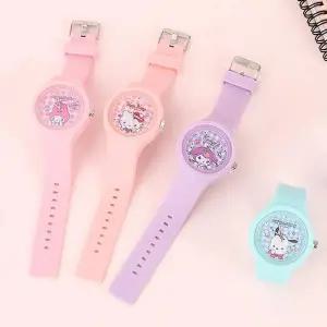 [콩심팥심]산리오 캐릭터즈 실리콘 손목시계 1P 예쁜 바늘 시계