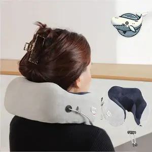 [골드스마일]온열 목쿠션 휴대용 마사지 쿠션 목과 어깨를