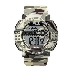 휠라 38-171-004 남성 군인 우레탄 밴드 전자 손목 시계