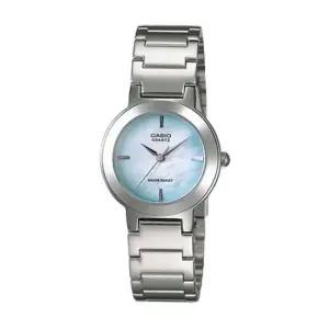 카시오 LTP-1191A-2C 클래식 여성 아날로그 메탈 손목시계