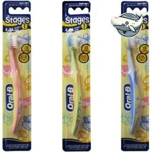 [골드스마일]부드러운 어린이 턱받이 칫솔 안전한 디자인