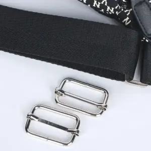 가방끈 부자재 끈조절 클립 실버 32mm 2P 줄이기 왈자