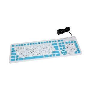 Coms 키보드 실리콘 롤 USB타입 WHITE 투톤 CF452