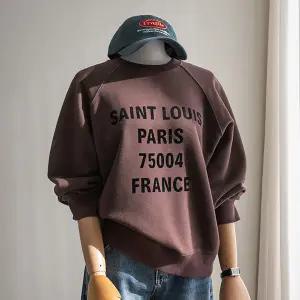 (안나앤모드) louis 레터링 후로킹 맨투맨[티셔츠DNG46]