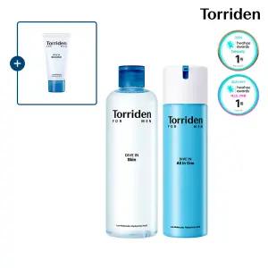 [SET] 토리든 다이브인 포맨 저분자 히알루론산 스킨 300ml+올인원 200g (+포맨 젤 로션 20ml)