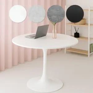 비셀리움 식탁 탁자 원형테이블 화이트 올블랙 마블 실버 600 700 800 1000