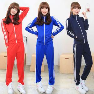 [하루비나] 2선 트레이닝복세트 국내생산 남여공용 빅사이즈 집업 상하세트 츄리닝 체육복 운동복 단체복