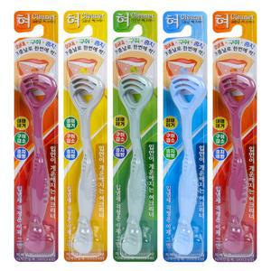 혀백태제거 혀클리너 5개/입냄새 설태 제거 성인 유아 혀크리너