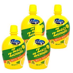 레이지 레몬주스 (200ml) x 4개 레몬음료 원액 희석용