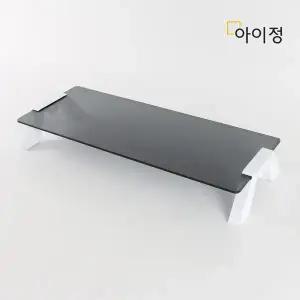 국산 강화유리 모니터 받침대 1단 스마트독 선반