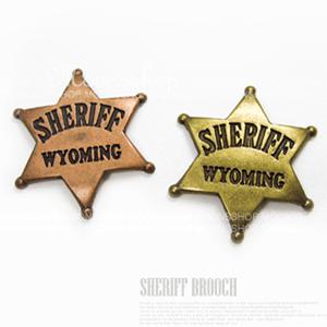 [문스샵] 보안관 카우보이 훈장브로치 남자 뺏지 앤틱