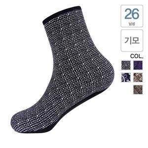 SCK798 크로바 남성 패턴 기모 방한 요술 버선 5족