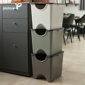 감성컬러 에코홀릭 분리수거함 30L 재활용 휴지통