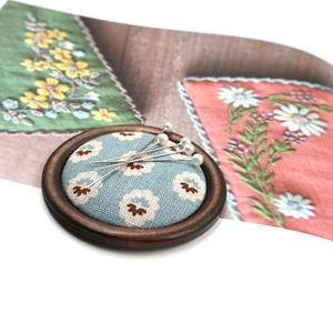 마미쏘잉/원목 니들마인더-빈티지블루/ 자석 마그네틱핀쿠션/ 바늘꽂이/프랑스자수