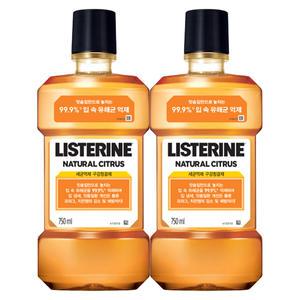리스테린 시트러스 750mlX2개 가글 구강청결제