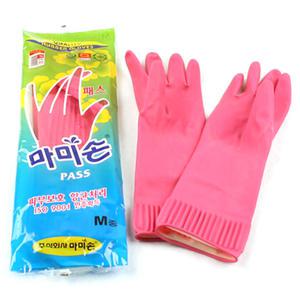 마미손 고무장갑 중 M 양손 분홍색 갑돌이 108번