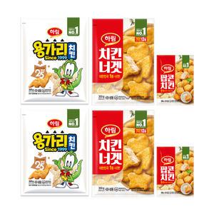 용가리치킨 300g 2봉+치킨너겟 300g 2봉+팝콘180g 2봉
