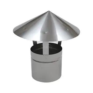 150mm 삿갓 /두께0.5mm 스텐연통 화목난로 벽난로 연도 150파이