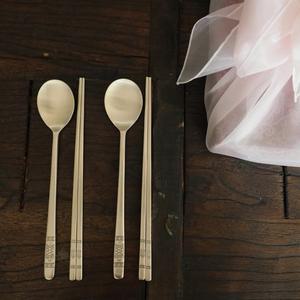 방짜 거북이 유기수저세트 2인 기본 +각인무료