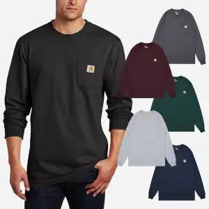 [칼하트] 워크웨어 포켓 긴팔티셔츠 K126