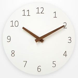 MJK 우드바늘 모던 무소음 벽시계 예쁜벽시계
