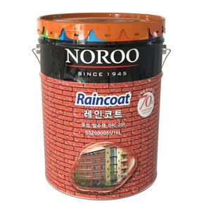 노루페인트 외벽방수 유성발수제 레인코트 투명 16L