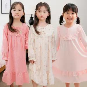 [토토와모모]국내생산 아동 잠옷 공주 원피스 실내복 홈웨어 파자마