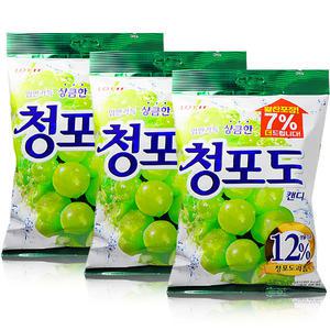 롯데제과 5000청포도 캔디 323g x 3개