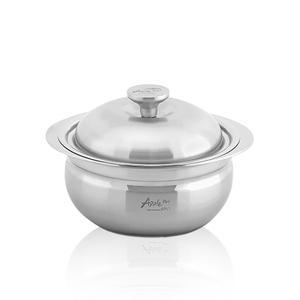 국산 애플팟 인덕션전용 통5중 스텐뚝배기 찌개 라면소형 스탠양수냄비 16cm