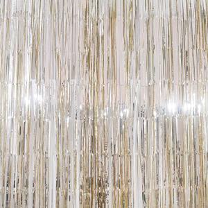 파티장식은박수술커튼(샴페인골드) 반짝이 배너 데코