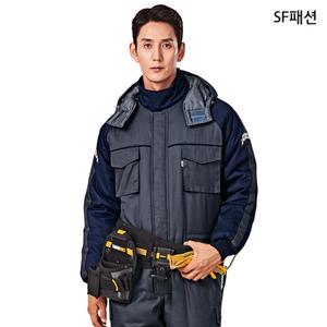 겨울 패딩 일체형 작업복 연결복 스즈끼 수트