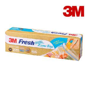 3M 후레쉬 더블 지퍼백 대형 20매입