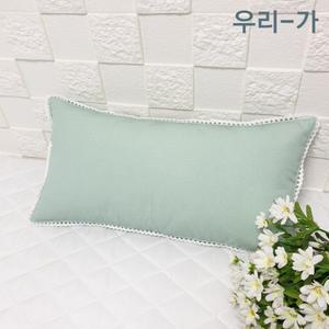 우리가 수제 순면 80수 바이오워싱면자수 알러지케어 유아 편백 메밀 베개커버 20x40,25x45 (커버만)