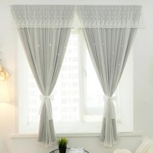 [러빙랩]러빙랩 레이스 오로라 붙이는 커튼 찍찍이 암막커텐 80x120cm