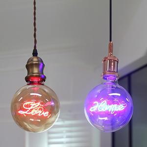 LED디자인램프 러브 홈 전구 레터링 4W 필라멘트