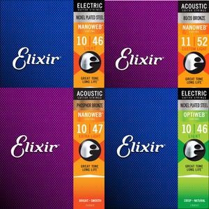 엘릭서 기타줄 통기타줄 어쿠스틱 일렉 나노웹 옵티웹 포스포브론즈 80/20 (엘릭서현)