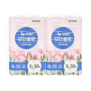 케이에이치커머스 미래생활 뉴 모던블루 25m 3겹 30롤x2팩