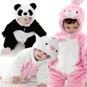 귀여워 패딩 우주복 팬더 동물캐릭터 패딩슈트 유아 방한복 겨울 우주복 신생아 출산선물 돌선물