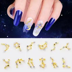 골드큐빅 별자리 네일파츠 셀프네일아트