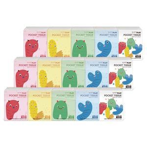 [한예지]PLAY 천연펄프 3겹 포켓티슈 10입 3팩