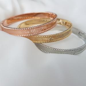 고퀄리티 럭셔리 이니셜 빼를리 뱅글 브레이슬릿 3 colors