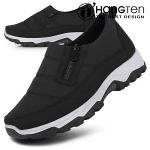 [행텐] 남녀 기모안감 겨울 패딩슬립온 겨울방한화 지퍼슈즈 보온신발