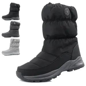 남녀공용 빅사이즈 290 300 롱 패딩부츠 방수 방한화 미들 털부츠 옆지퍼 기모 남자 커플 겨울신발 500패딩